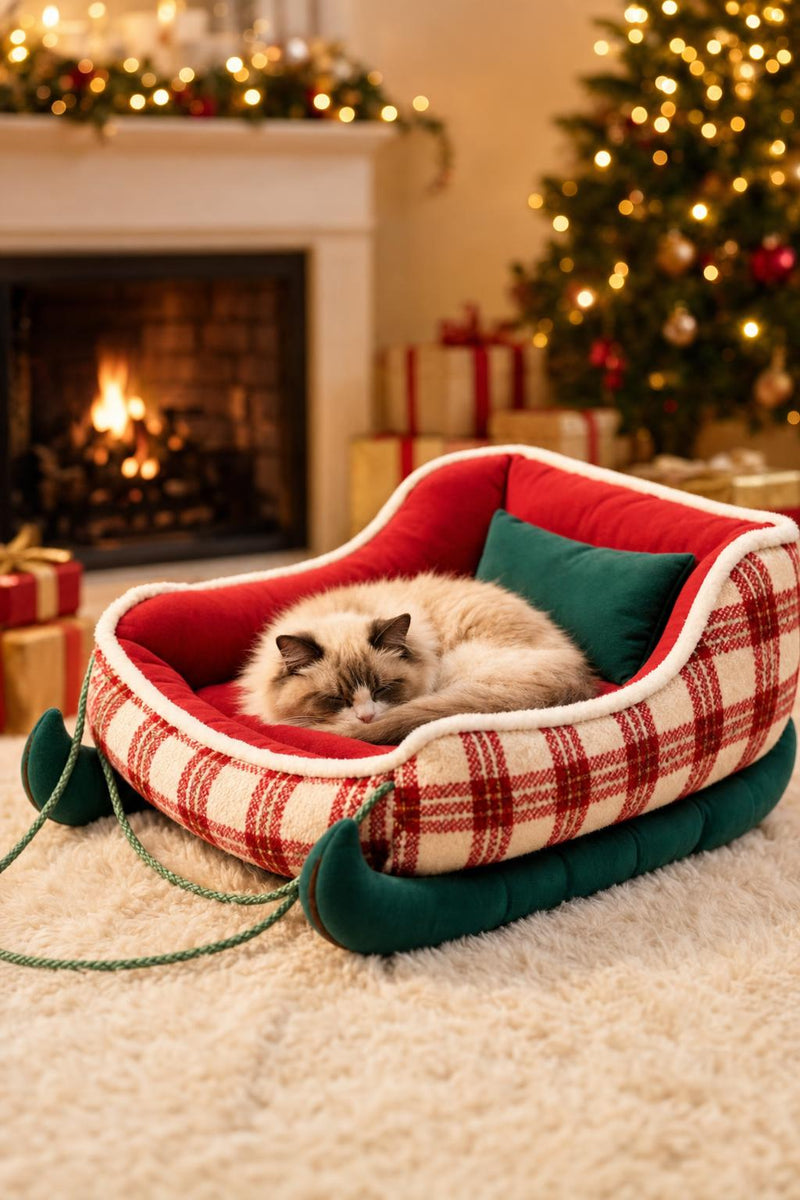 Primera cama del pack, estilo Rojo navideño
